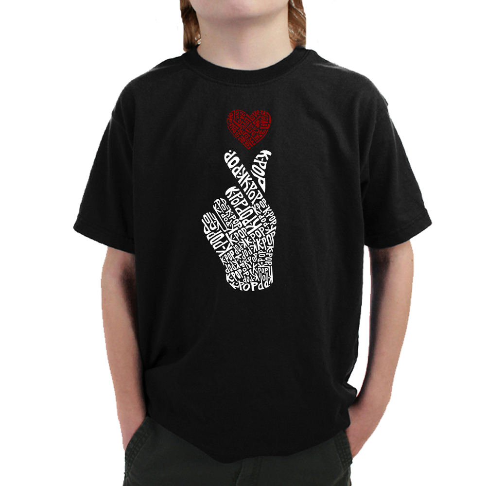 Boy's Word Art T-shirt - K-Pop